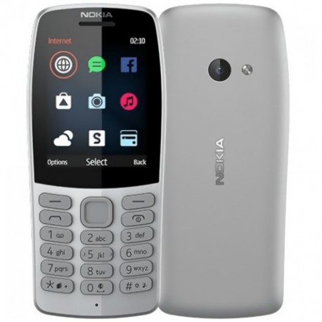 Celular Nokia 210 TA-1139 / Tela 2.4" / Câmera VGA - Cinza
