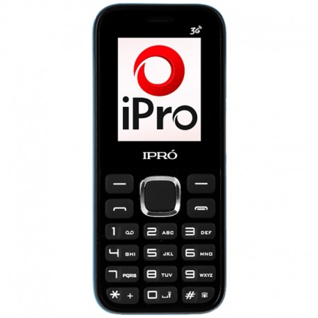 IPRO A3G Dual SIM Tela de 1.8" Câmera VGA e Rádio FM - Preto/Azul