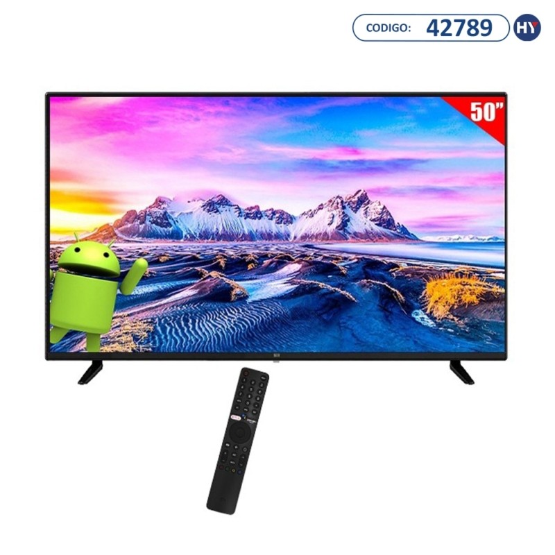 Smart TV LED 50" Xiaomi Mi TV P1 L50M6-6ARG 4K Ultra HD Android Wi-Fi e Bluetooth com Conv