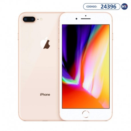 Apple iPhone (SWAP) 8 Plus / 256GB / 3GB / Tela 5.5" / Câmera 12MP + 12MP e 7MP - Dourado
