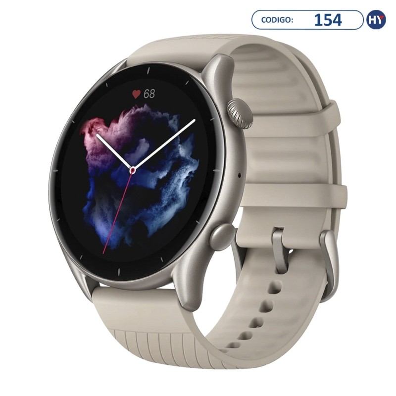 Smartwatch Xiaomi Amazfit GTR 3 A1971 com Bluetooth e GPS - Moonlight Grey