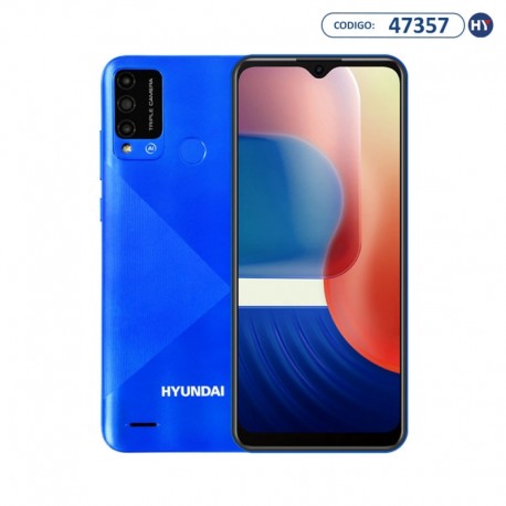 Smartphone Hyundai L651 / 64GB / 3GB / Tela 6.5” / Câmera 13MP+2MP+2MP e 5MP - Azul
