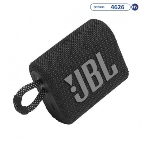 Speaker JBL GO 3 com 4.2 watts RMS Bluetooth - Preto