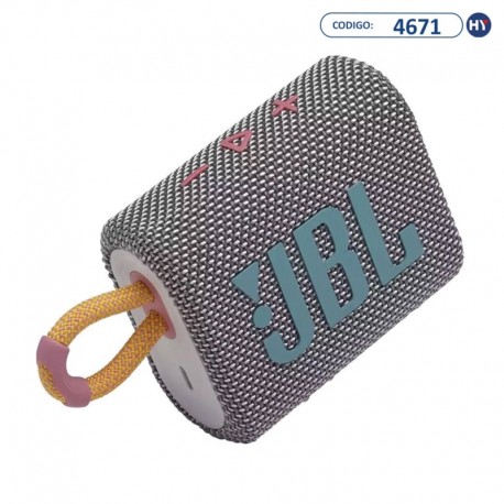 Speaker JBL GO 3 Com Bluetooth - Cinza