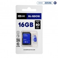 Cartão de Memória Micro SD de 16GB GOLINE GL-SDC10 - Branco/Azul