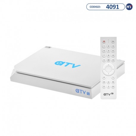 Receptor FTA ATV A5 8K Ultra HD com Wi-Fi e Bluetooth 16GB eMMC + 2GB de RAM Bivolt - Bran