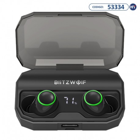 Fone de Ouvido Sem Fio BlitzWolf BW-FYE3S com Bluetooth e Microfone - Preto
